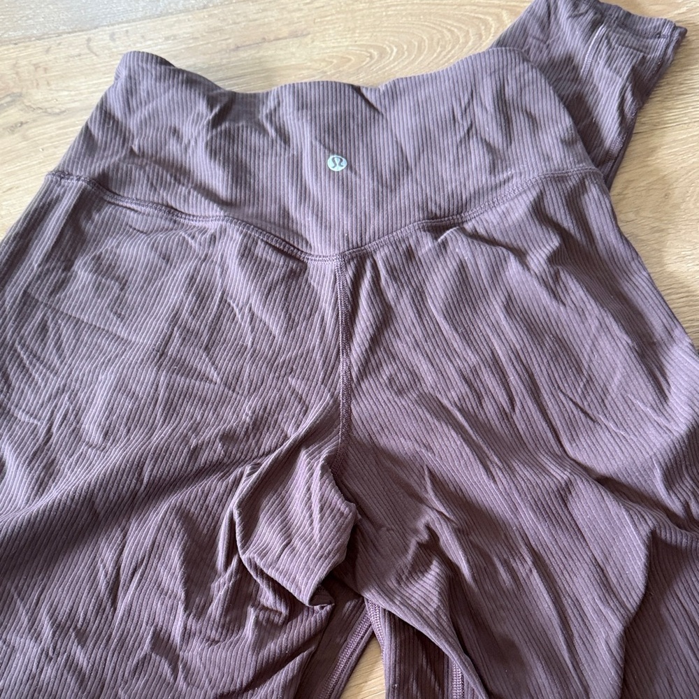 lululemon Align™ High-Rise Ribbed Wide-Leg Pant Tall - Picture 12 of 13